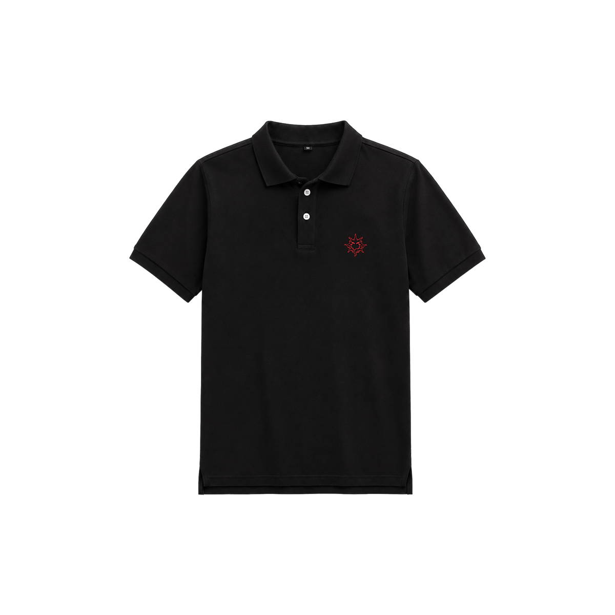 COLOR SPACE BLACK LOGO POLO